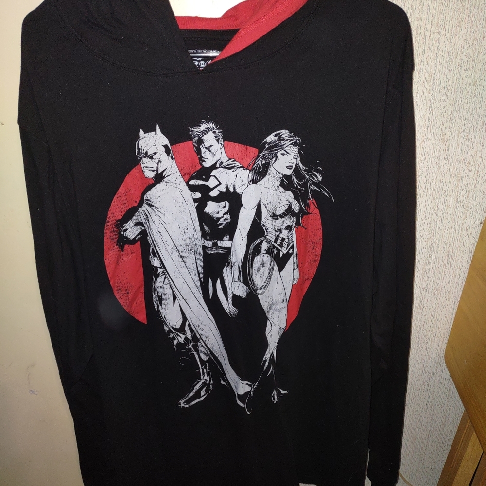 Justice League Thin Hoodie Men's 2XL